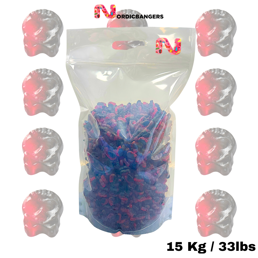 BUBS Vegan Mini Raspberry & Licorice Skulls – Big Pick & Mix