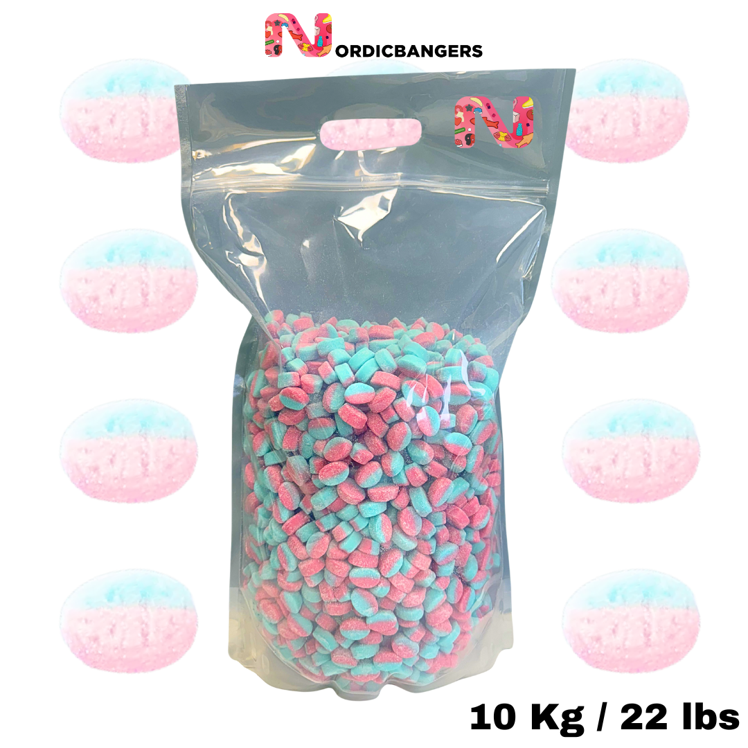 BUBS Vegan Ovals Raspberry & Blueberry Mini - Big Pick & Mix
