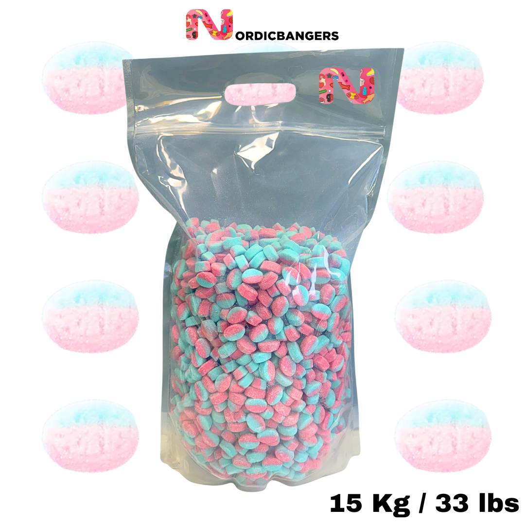 BUBS Vegan Ovals Raspberry & Blueberry Mini - Big Pick & Mix