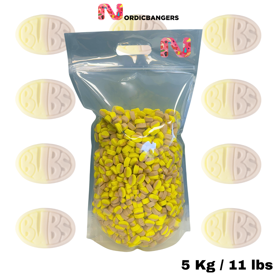 BUBS Vegan Banana Toffee Mini Ovals - Big Pick & Mix Bag