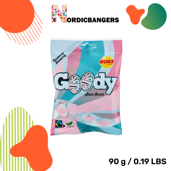 Swedish Candy - Bubs Goody Raspberry/Blueberry - Nordicbangers