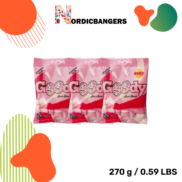 Swedish Candy - Bubs Strawberry/Vanilla Goodie - Nordicbangers