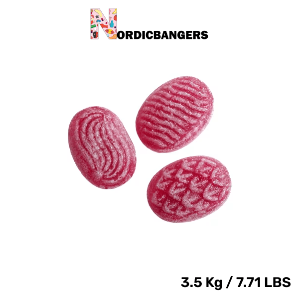 Swedish Candy - Grahn's Hallonfilurer / Rasberry Caramels - Nordicbangers