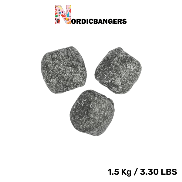 Swedish Candy - Grahn's Saltlakrits Klumpar / Salt Liquorice Chunks - Nordicbangers