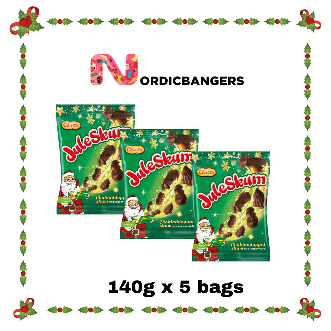 Swedish Christmas Candy - Cloetta Chocolate - Covered Juleskum 140g - Nordicbangers