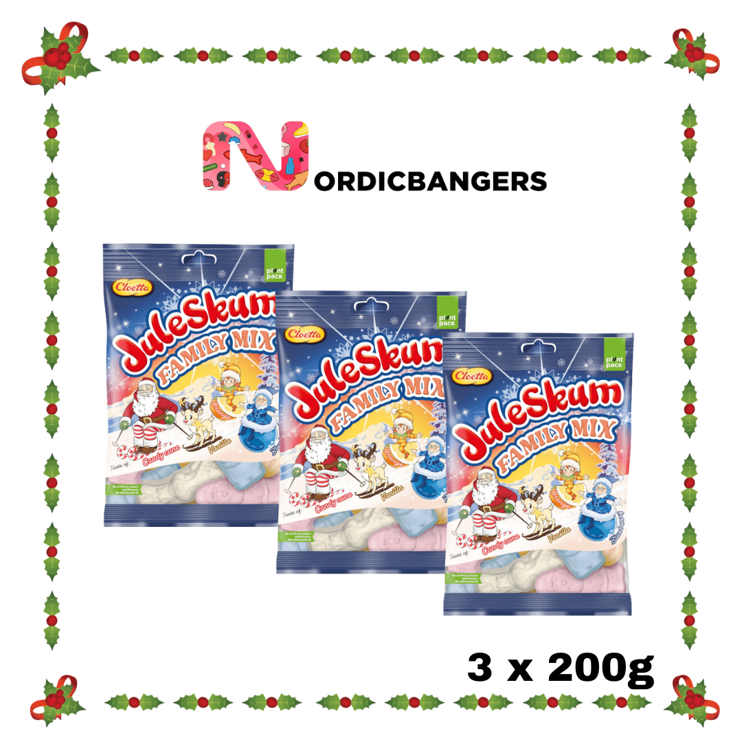 Swedish Christmas Candy - Cloetta Juleskum FAMILY MIX - Nordicbangers