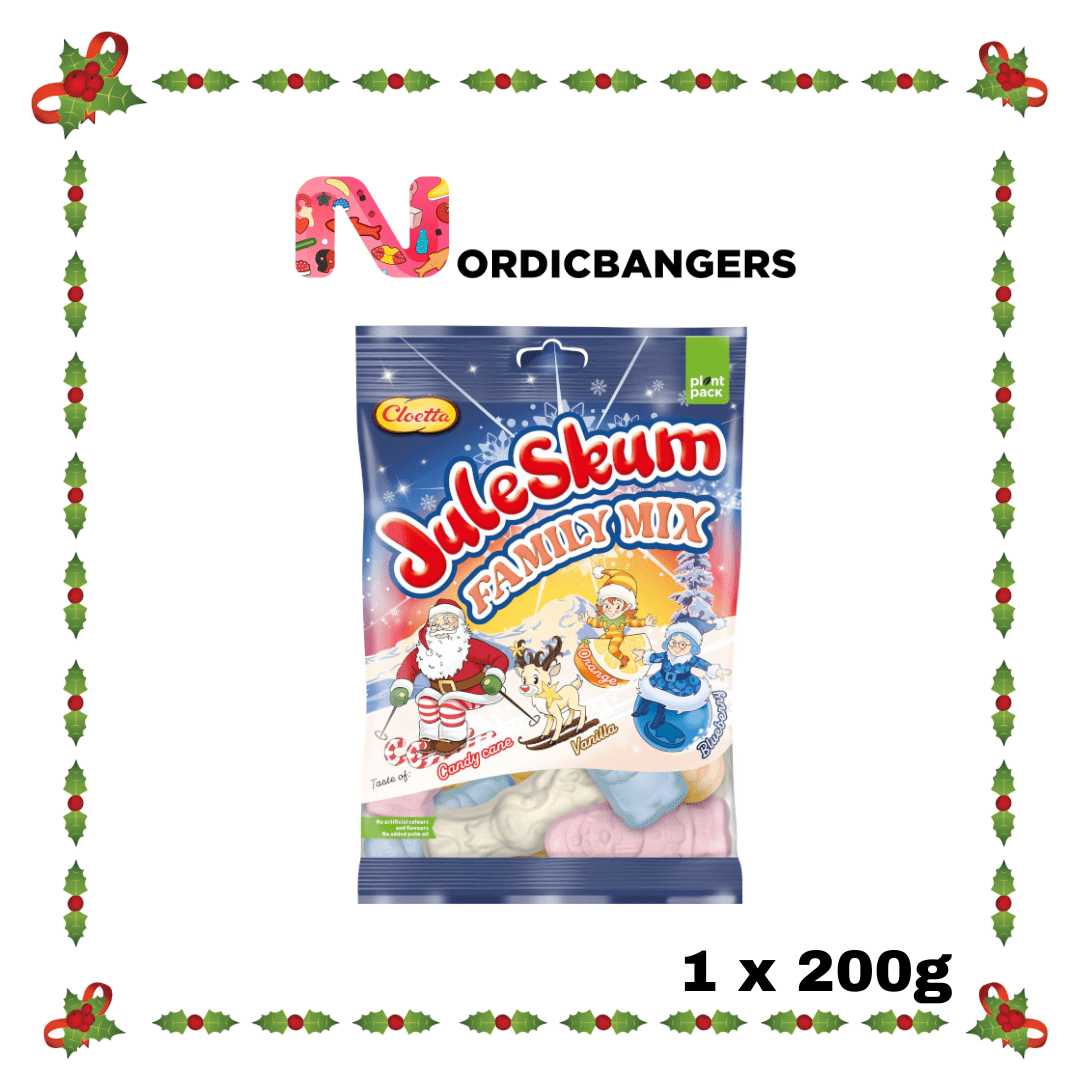 Swedish Christmas Candy - Cloetta Juleskum FAMILY MIX - Nordicbangers