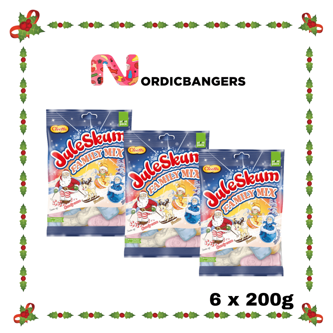 Swedish Christmas Candy - Cloetta Juleskum FAMILY MIX - Nordicbangers