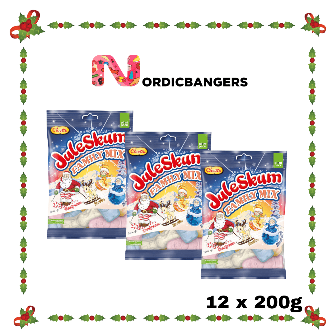 Swedish Christmas Candy - Cloetta Juleskum FAMILY MIX - Nordicbangers