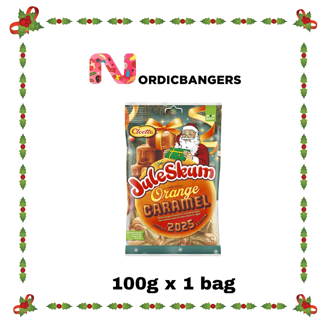 Swedish Christmas Candy - Cloetta Juleskum Orange Caramel 100g - Nordicbangers