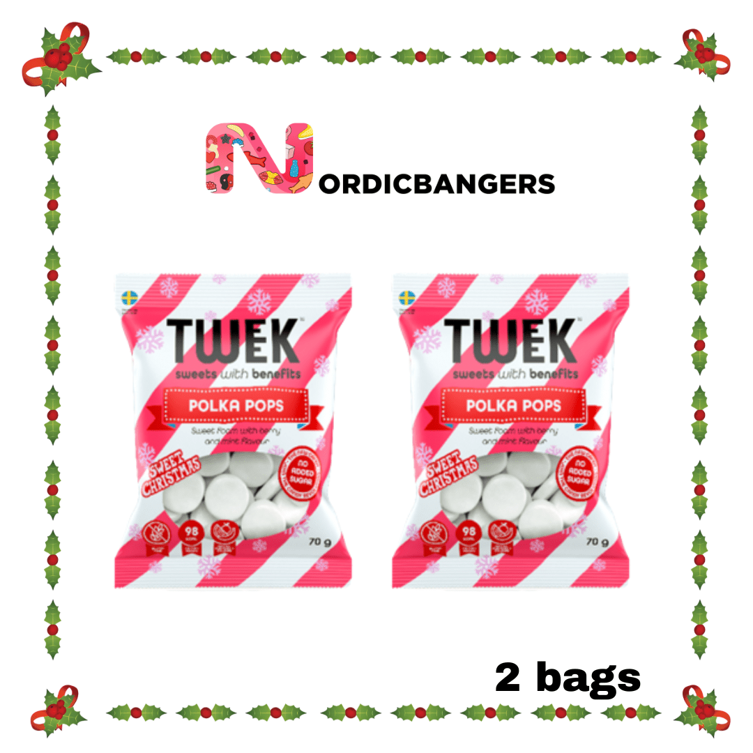 Swedish Christmas Candy - TWEEK Polka Pops - Nordicbangers