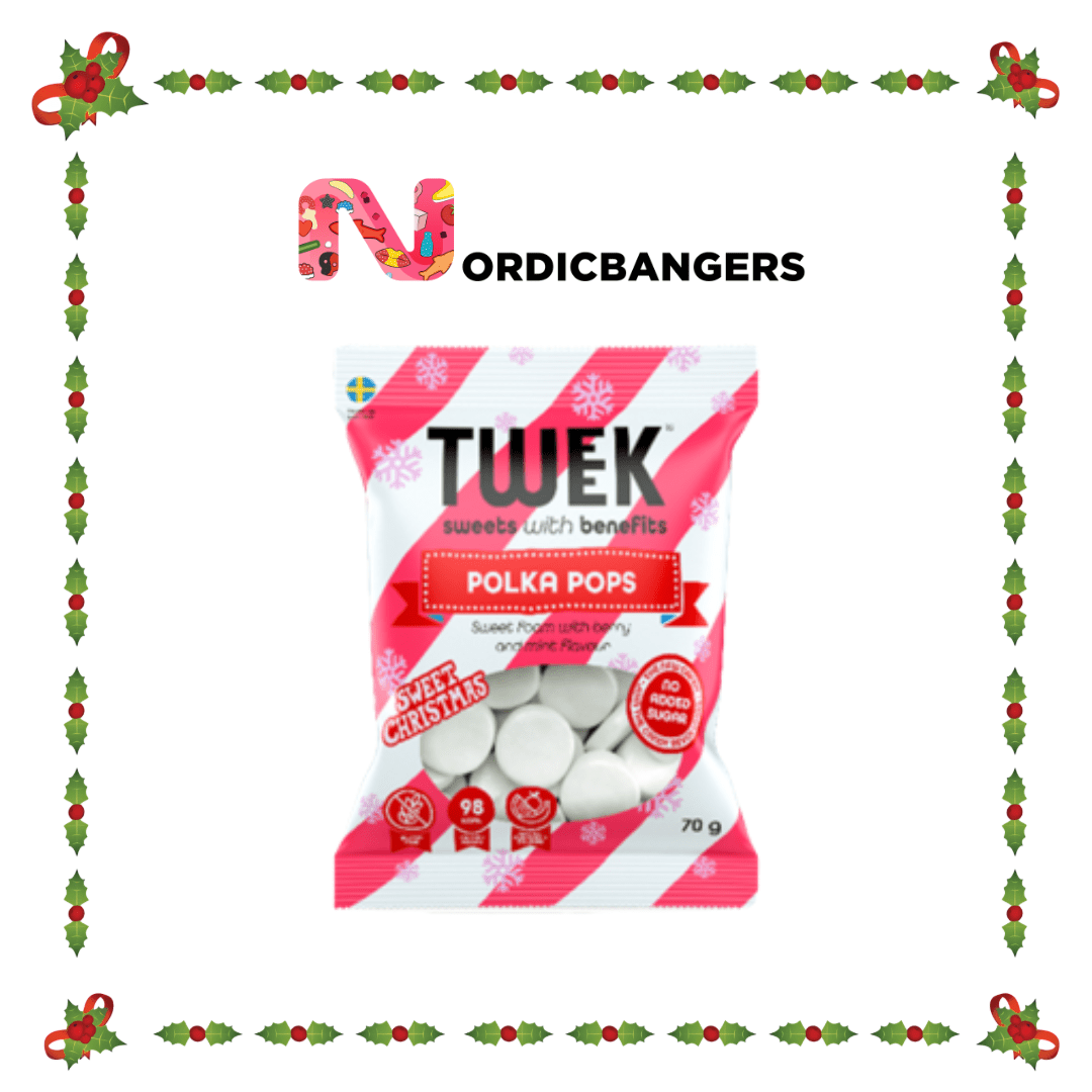 Swedish Christmas Candy - TWEEK Polka Pops - Nordicbangers
