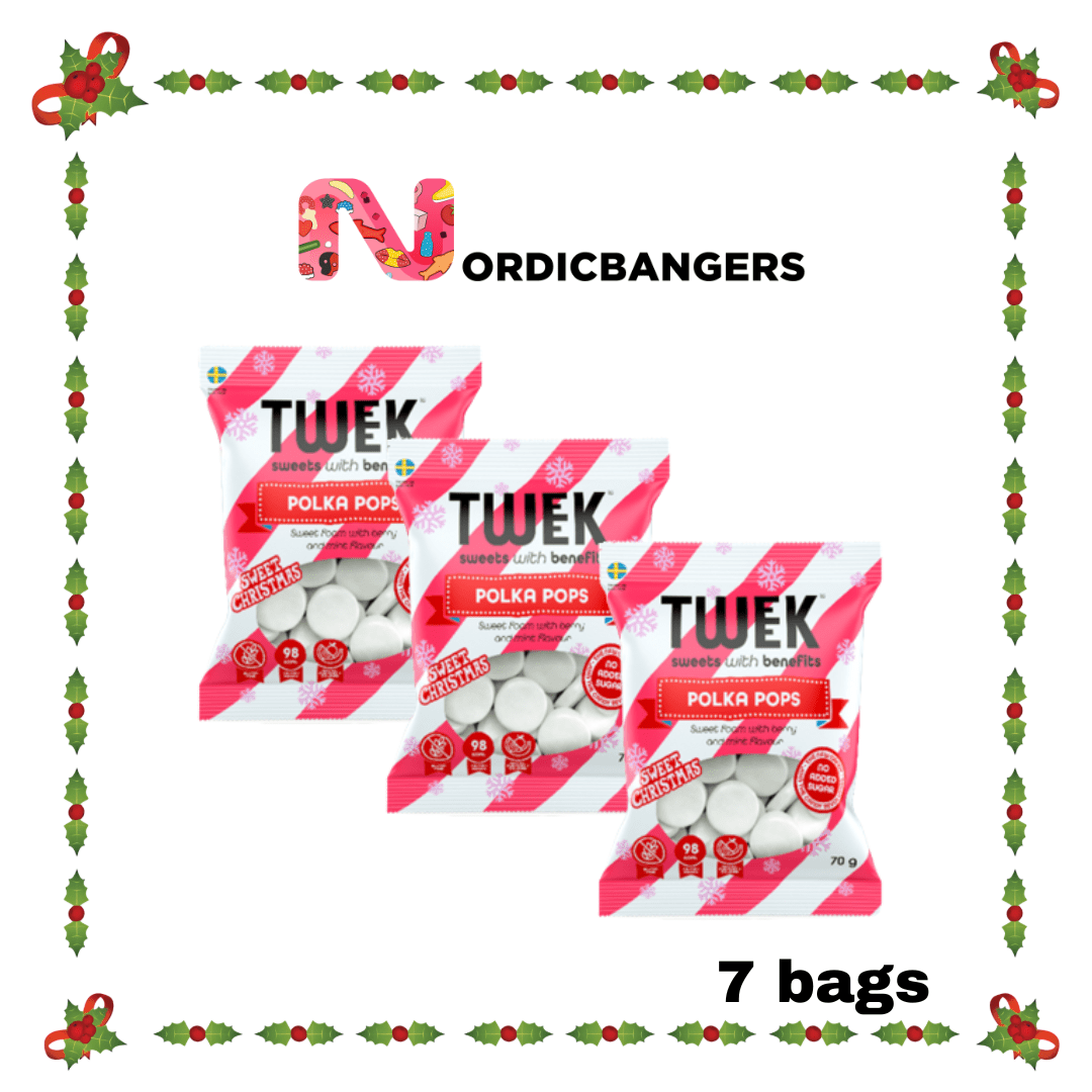 Swedish Christmas Candy - TWEEK Polka Pops - Nordicbangers