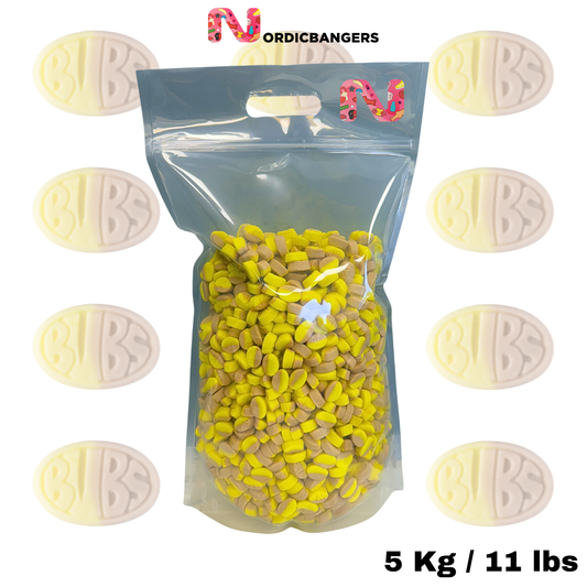 BUBS Vegan Banana Toffee Mini Ovals - Big Pick & Mix Bag