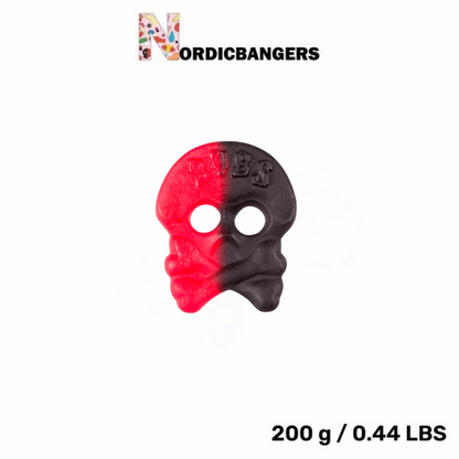 Swedish Candy - Bubs Raspberry/Licorice Skull
