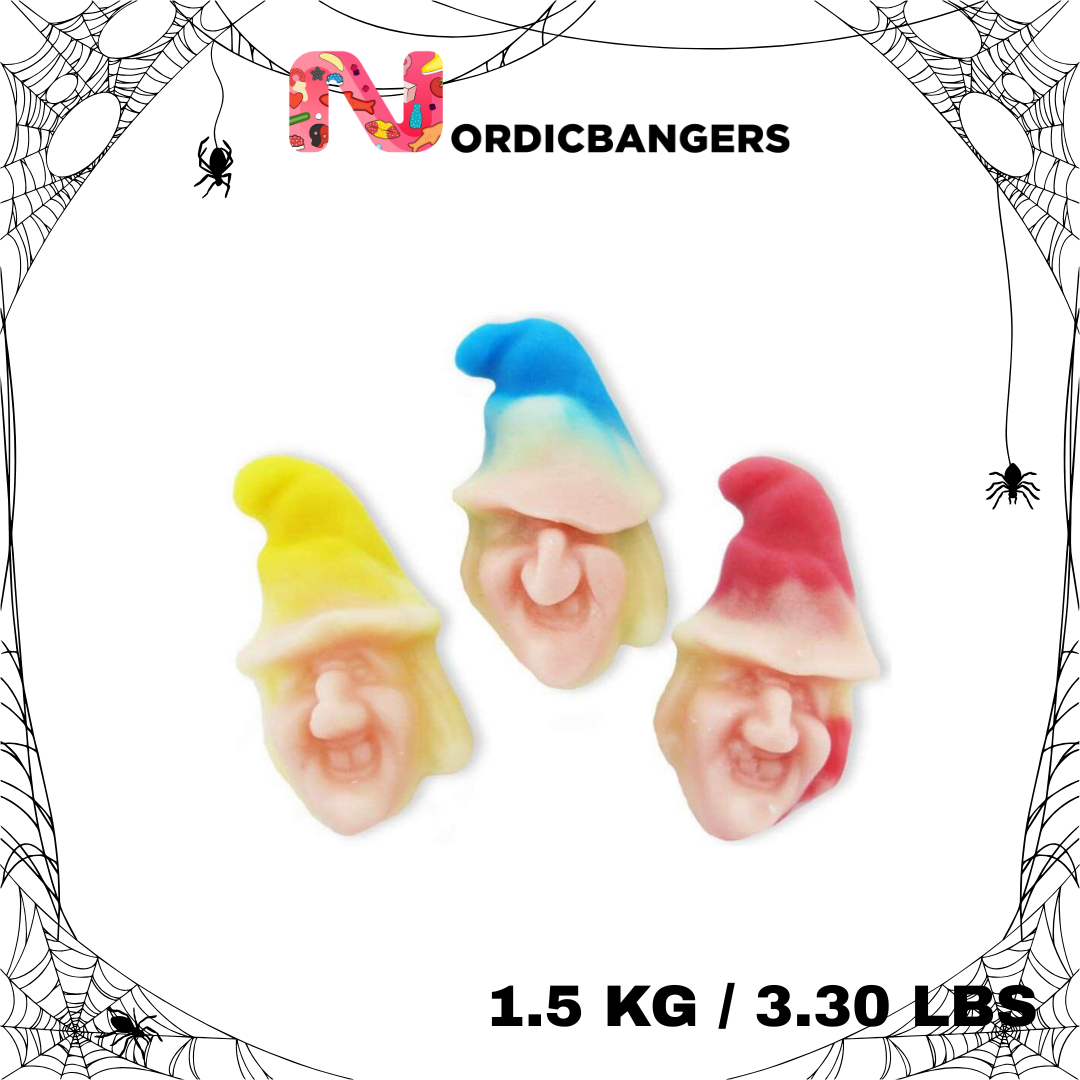 Swedish halloween candy - Jelly witches heads