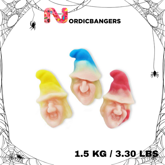 Swedish halloween candy - Jelly witches heads