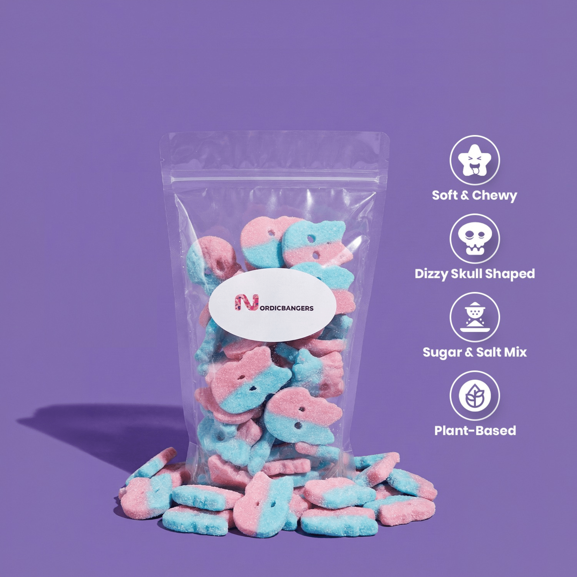 Bubs Dizzy Skulls - Nordicbangers