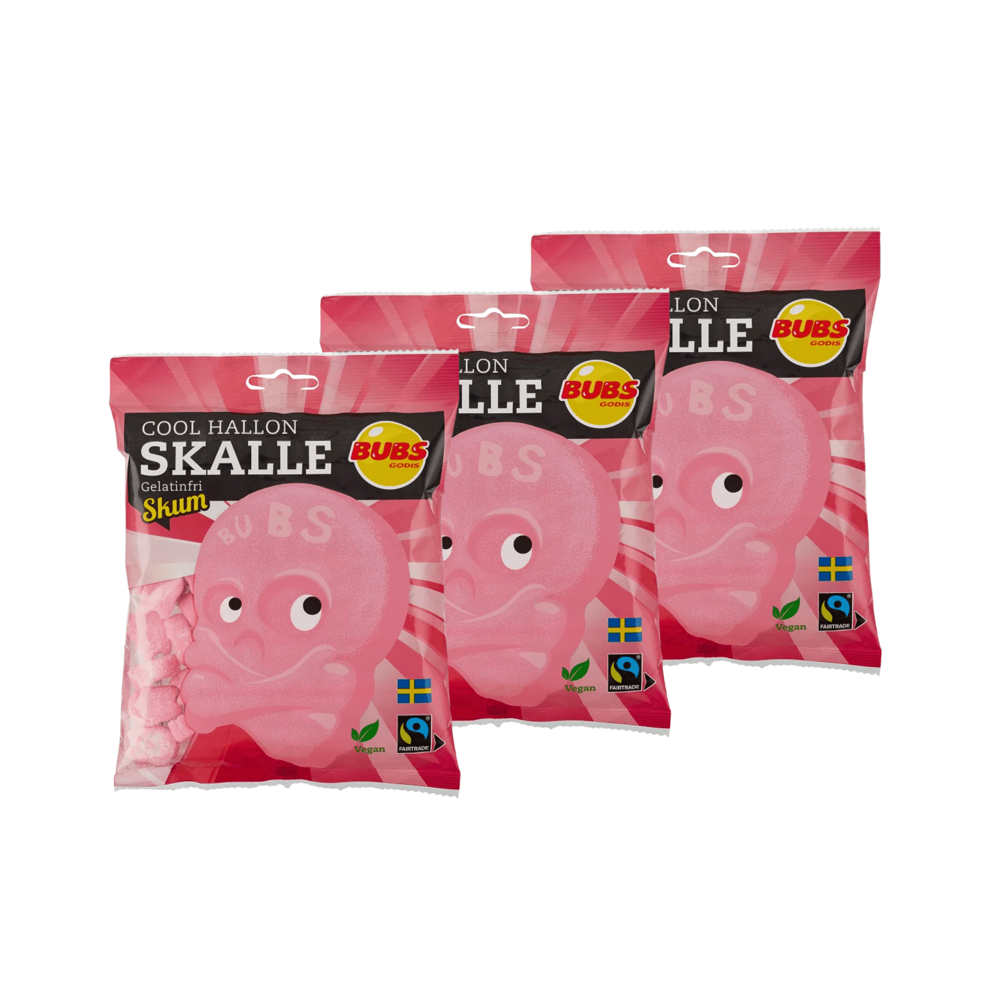 BUBS Raspberry Skulls 175g - Nordicbangers