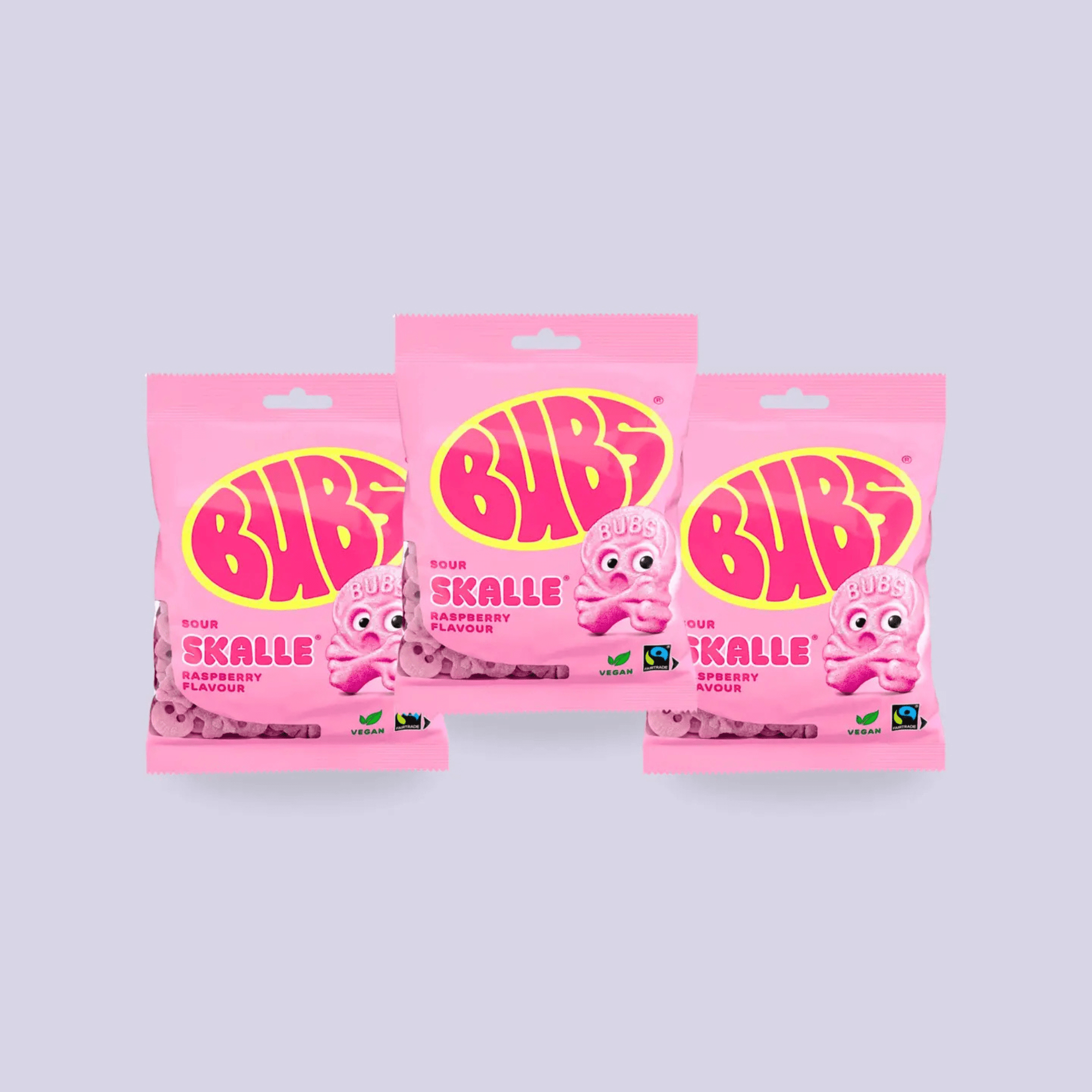 Bubs Raspberry Skulls - Nordicbangers