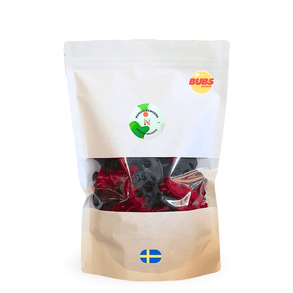 Bubs Raspberry/Licorice Skull - Nordicbangers