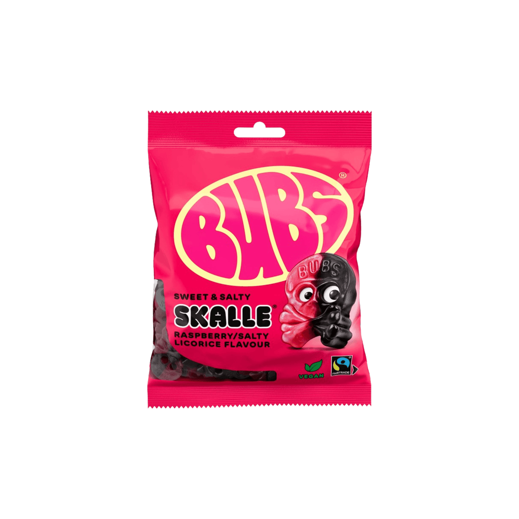 Bubs Raspberry/Licorice Skulls - Nordicbangers