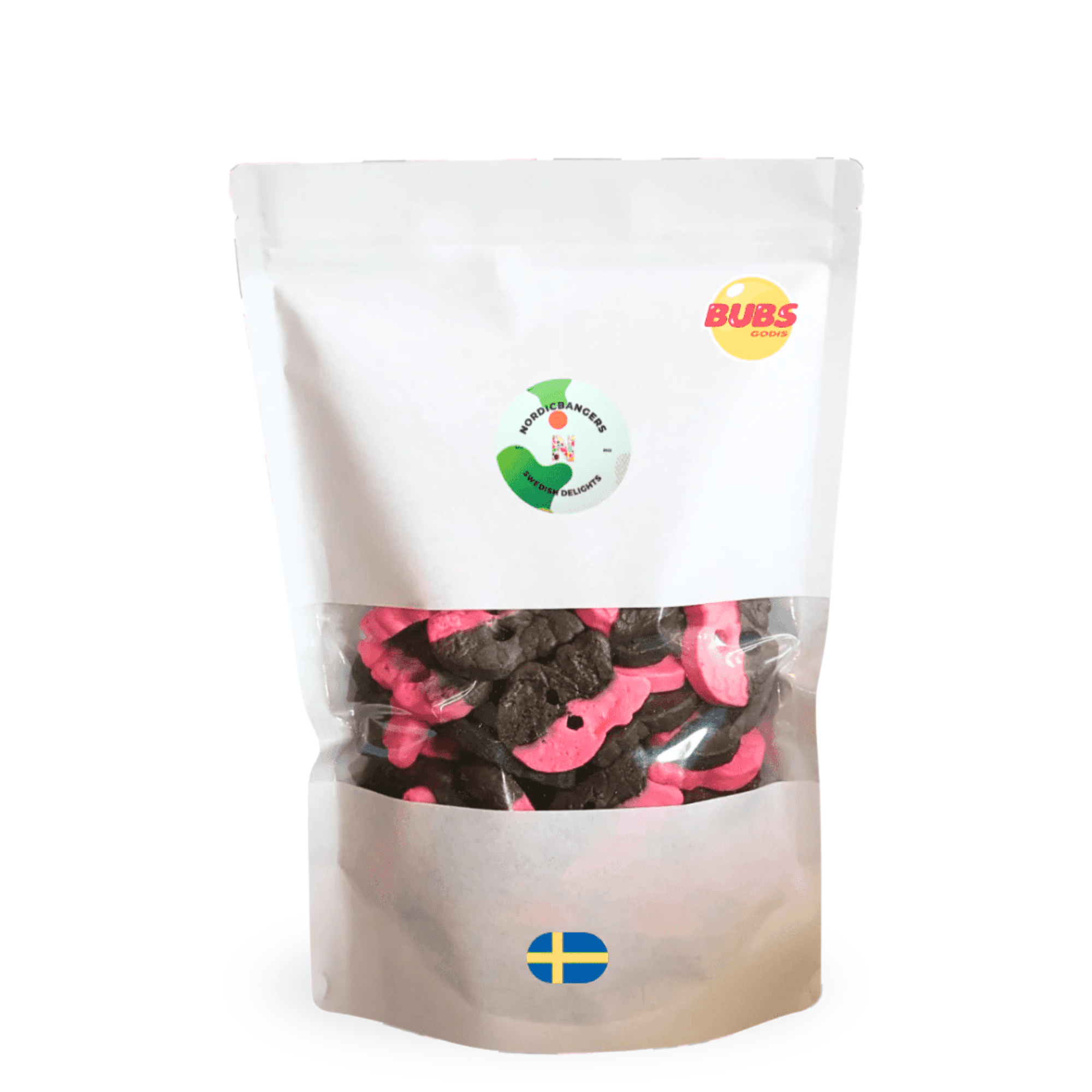 Bubs Raspberry/Licorice Skulls Foam - Nordicbangers