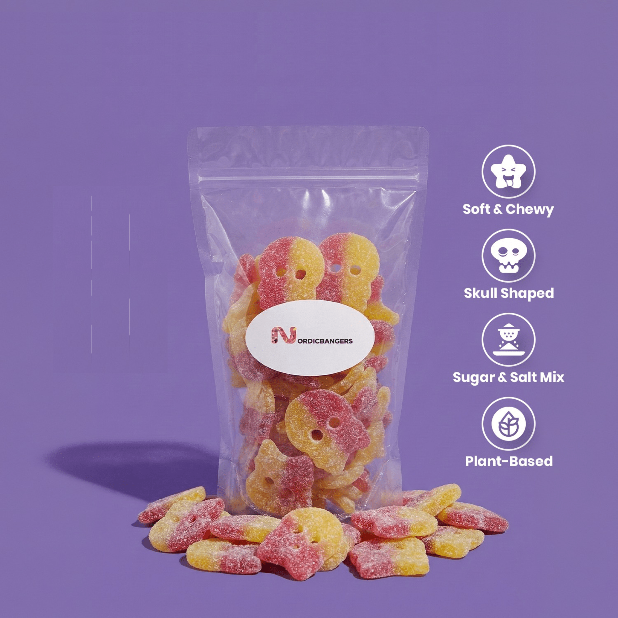 Bubs Sour Skulls - Nordicbangers