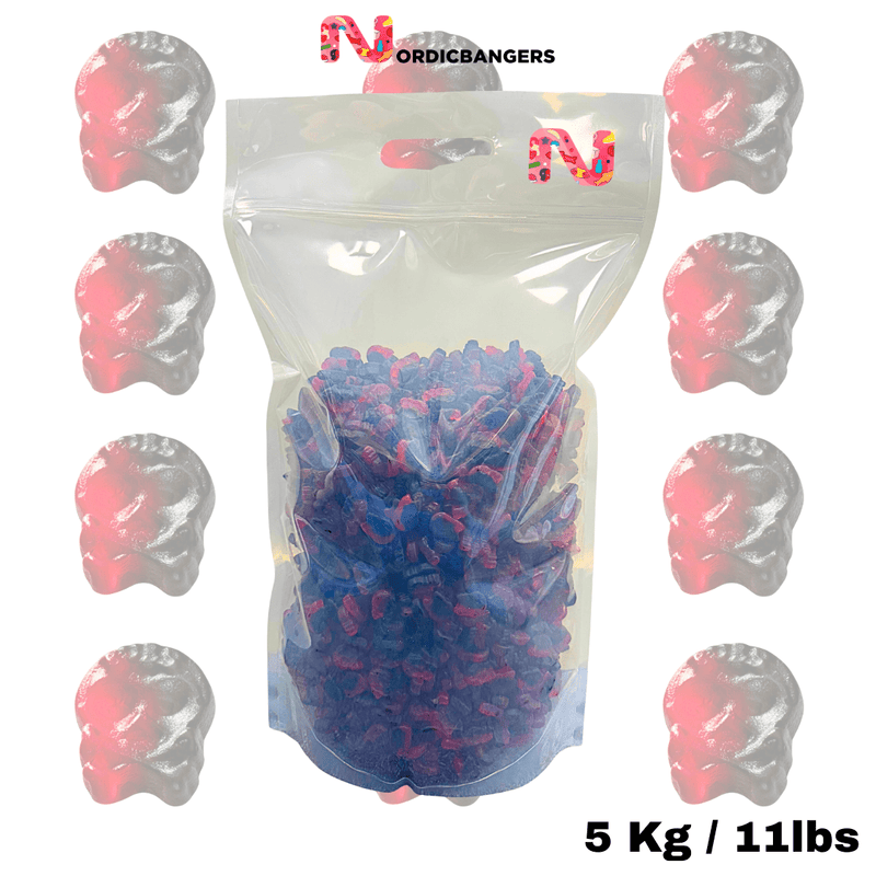 BUBS Vegan Mini Raspberry & Licorice Skulls – Big Pick & Mix - Nordicbangers