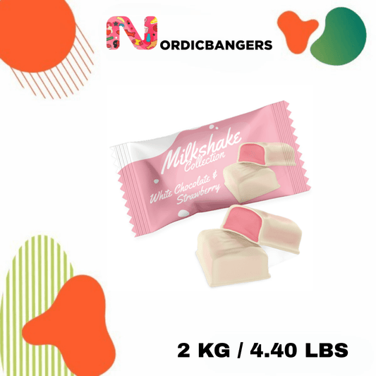 Milkshake White Choc&Strawberry 2KG - Nordicbangers