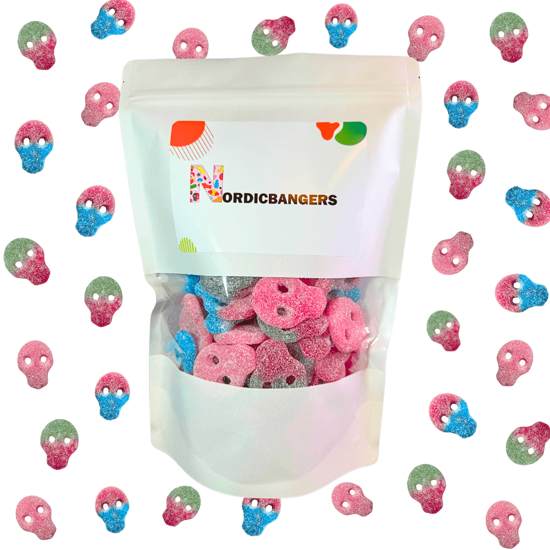 Mix Bag - Melon Skull/Fizzy Skulls/PINKY SKULL SOUR - Nordicbangers