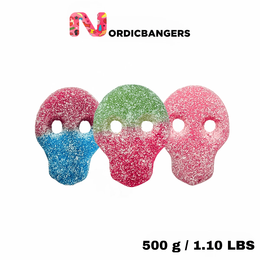 Mix Bag - Melon Skull/Fizzy Skulls/PINKY SKULL SOUR - Nordicbangers
