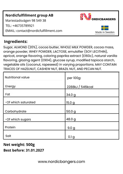 Orange Almonds - Nordicbangers