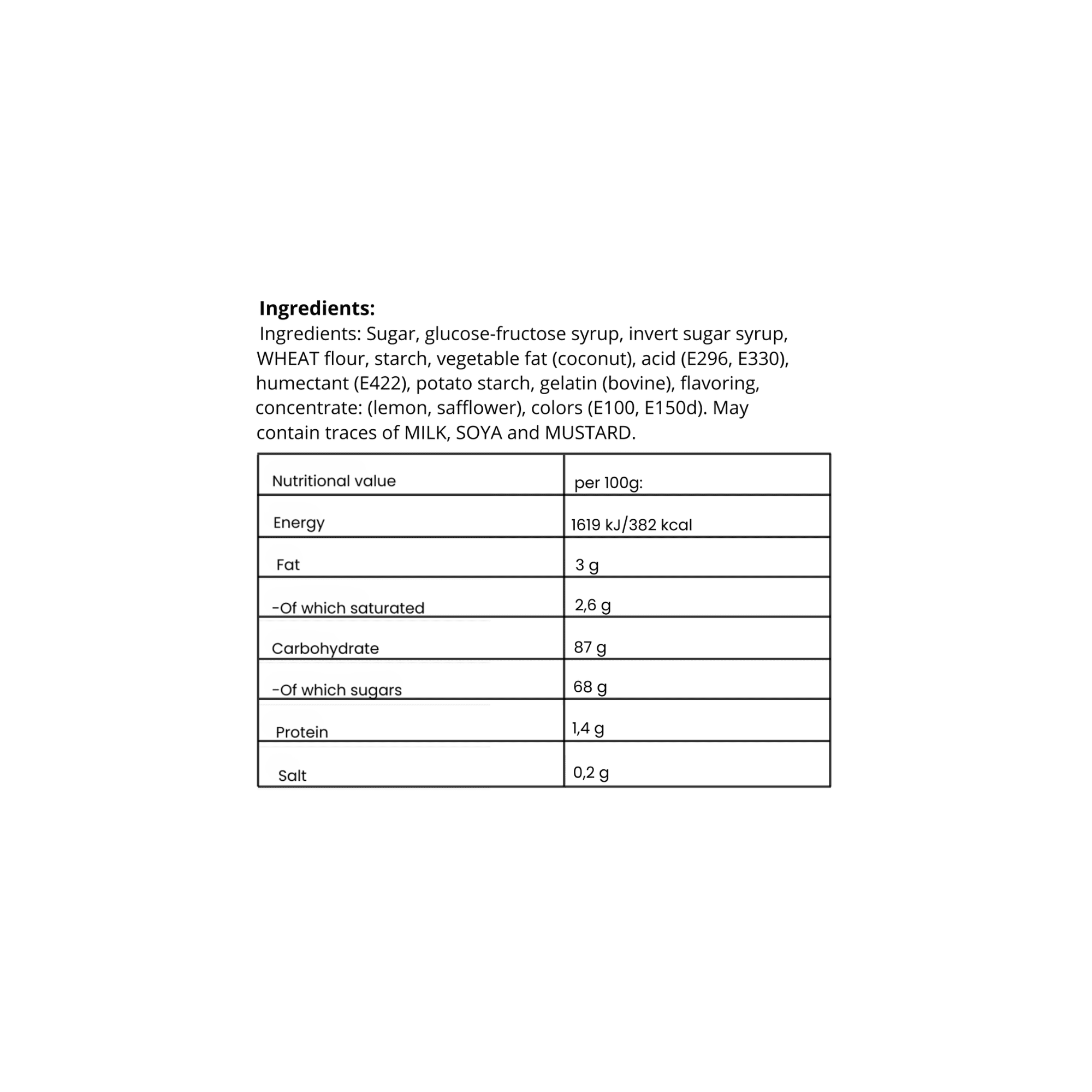 Sour Cola gummy - Nordicbangers