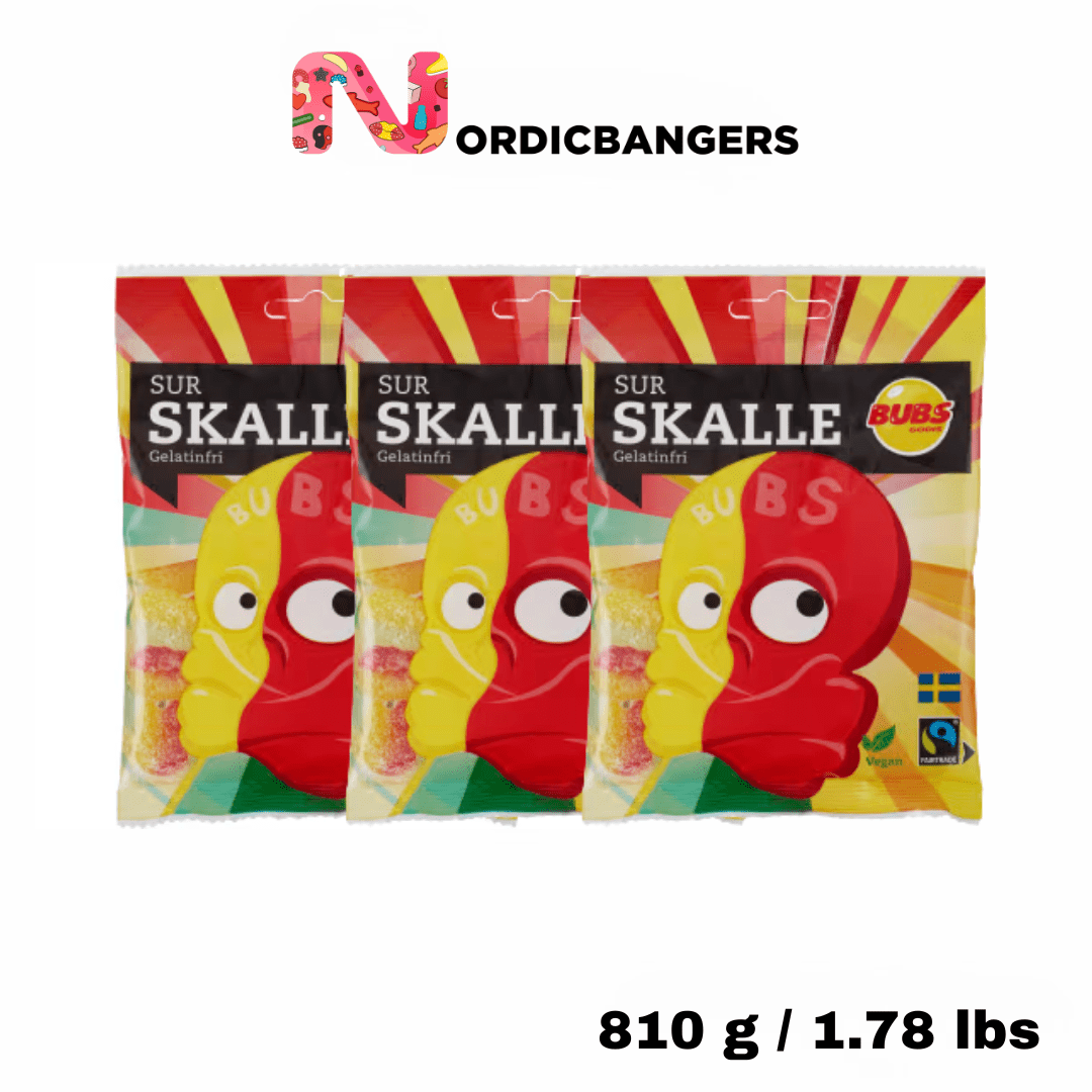 Svenskt godis - Goody Sour Skulls - Nordicbangers