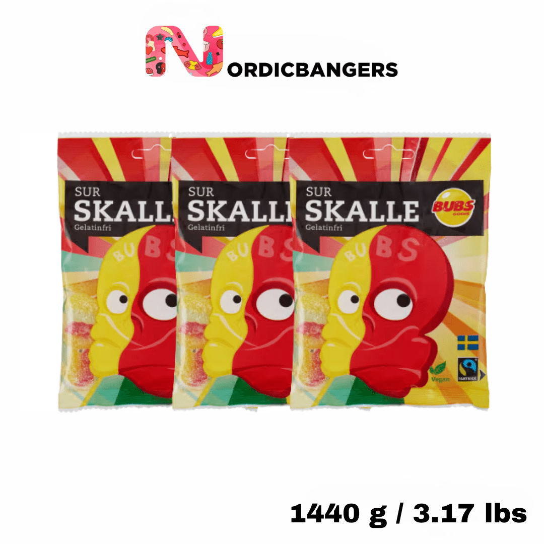 Svenskt godis - Goody Sour Skulls - Nordicbangers
