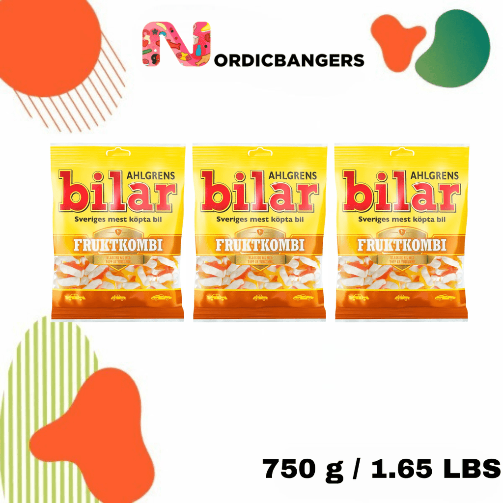 Swedish Candy - Ahlgrens Cars Fruitcombo - Nordicbangers