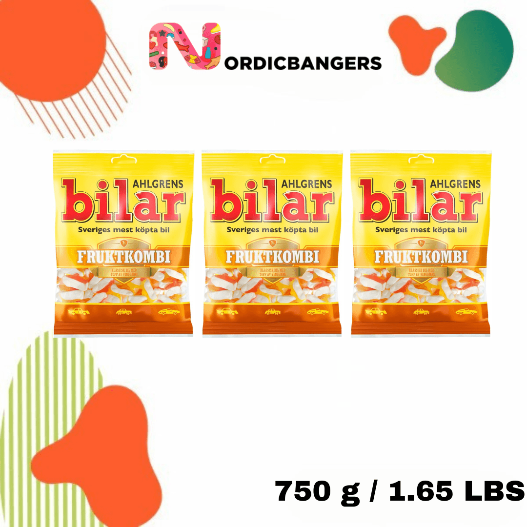 Swedish Candy - Ahlgrens Cars Fruitcombo - Nordicbangers