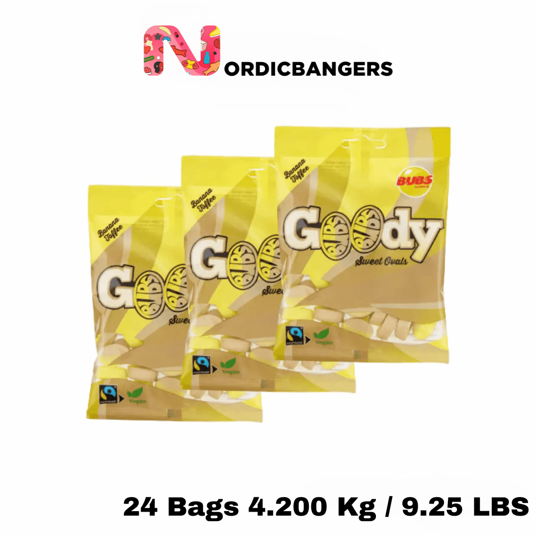 Swedish Candy - BUBS Banana 175g Bags - Nordicbangers