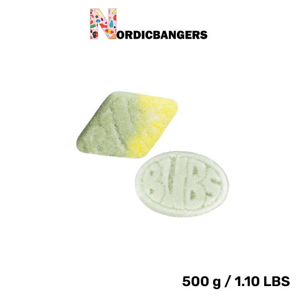 Swedish Candy - Bubs Mix Bag - Cool Fruity Pear -  Sour Foam Rombs Tutti Frutti