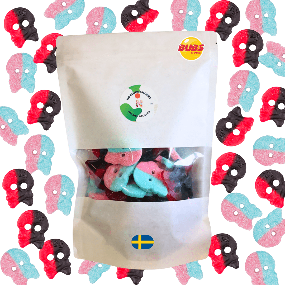 Swedish Candy - Bubs Mix Bag - Dizzy - Raspberry/Liquorice - Nordicbangers