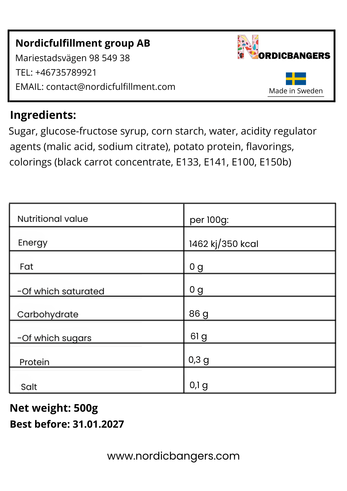 Swedish Candy - Bubs Sour Mix Bag - Giant Sour Skulls - Dizzy Skull - Cool Fruity Pear Mini - Sour Foam Rombs Tutti Frutti - Nordicbangers