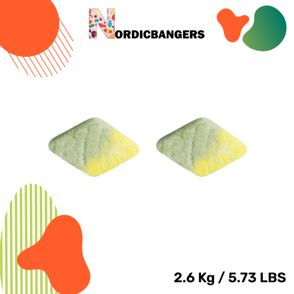 Swedish Candy - Bubs Sour Tuttifrutti Rhomb Foam - Nordicbangers