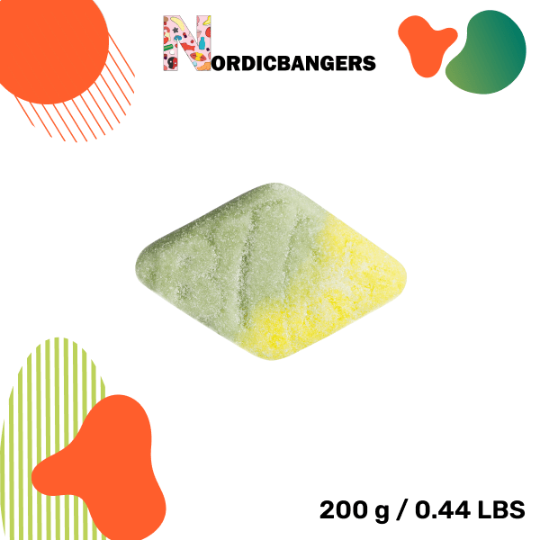 Swedish Candy - Bubs Sour Tuttifrutti Rhomb Foam - Nordicbangers