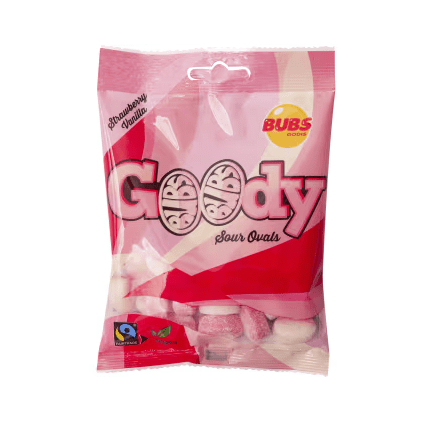 Swedish Candy - Bubs Strawberry/Vanilla Goodie - Nordicbangers