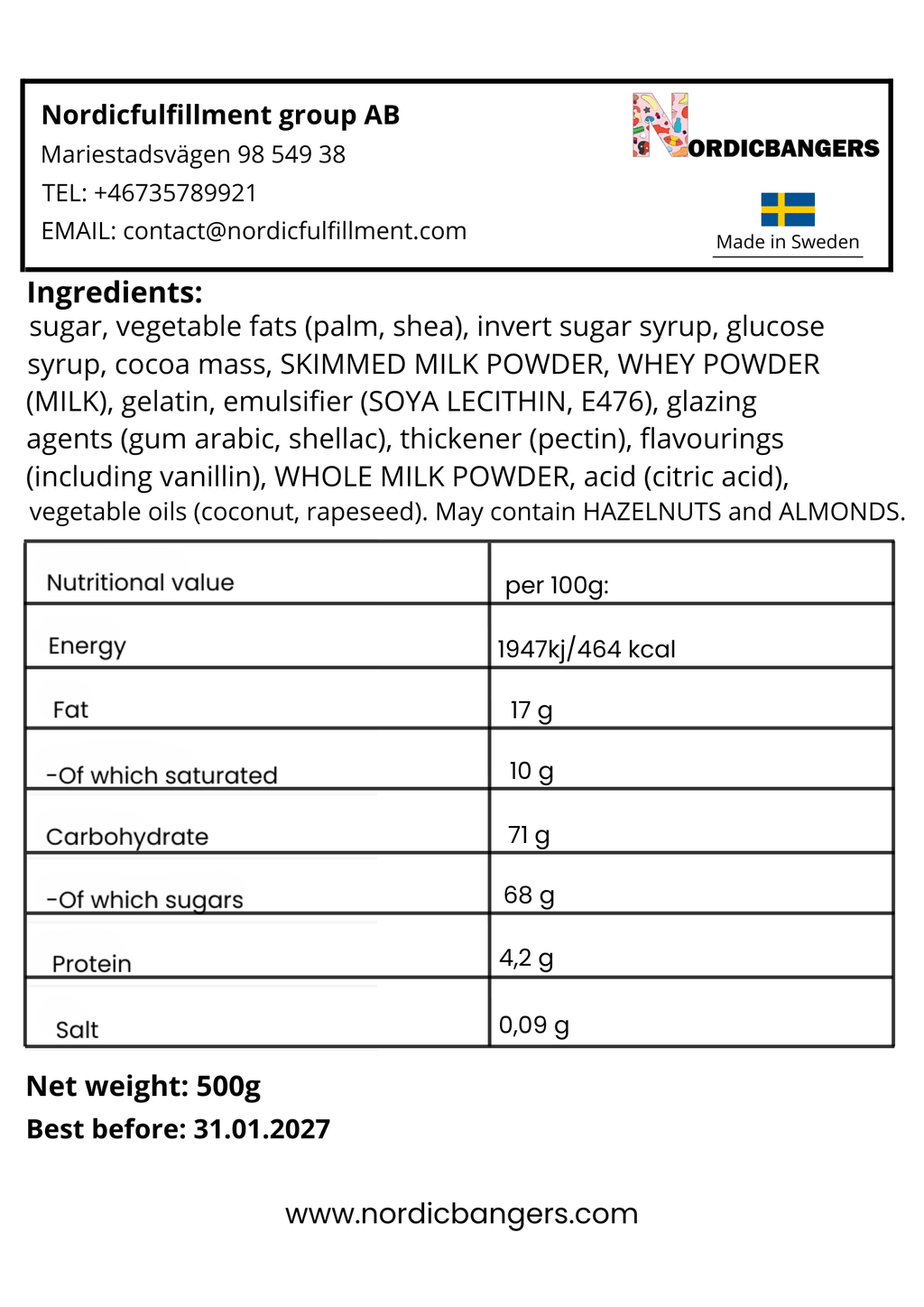 Swedish Candy - Cloetta - Polly - Nordicbangers