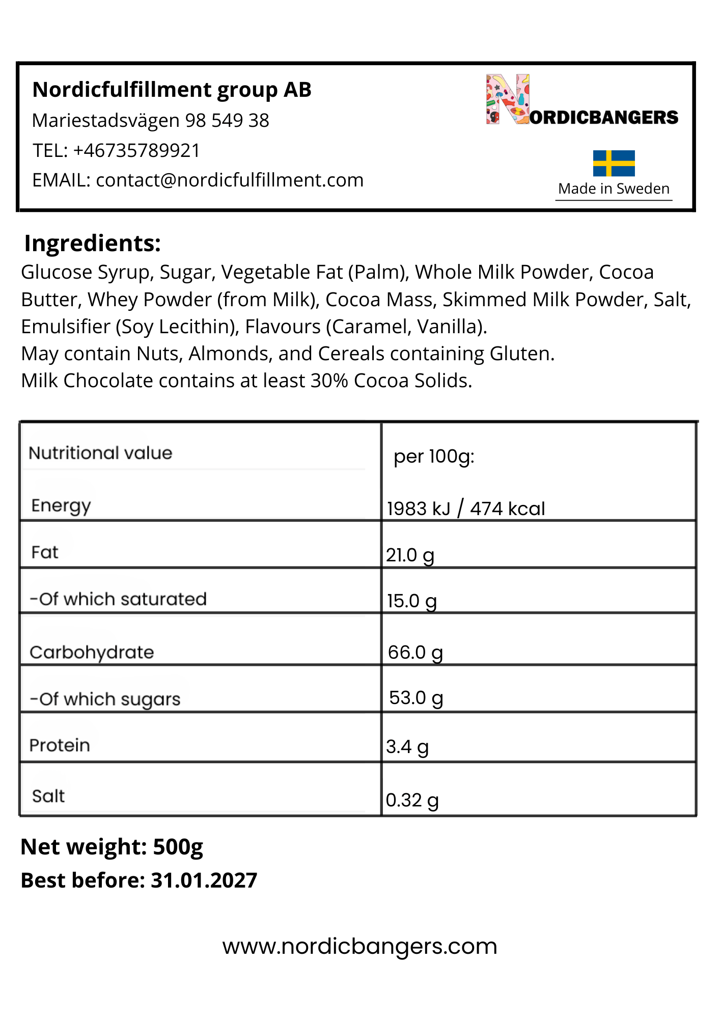Swedish Candy - DUMLE ORIGINAL - Nordicbangers