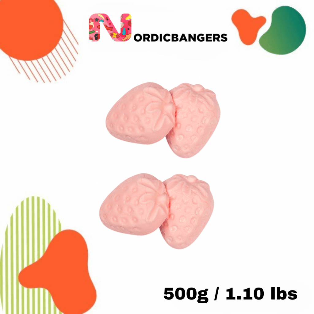 Swedish Candy - FOAM STRAWBERRIES - Nordicbangers