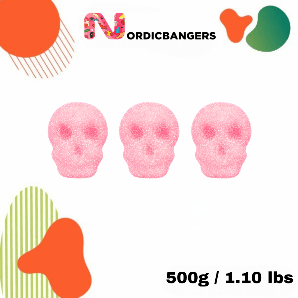 Swedish Candy - Foamy Strawberry Skulls