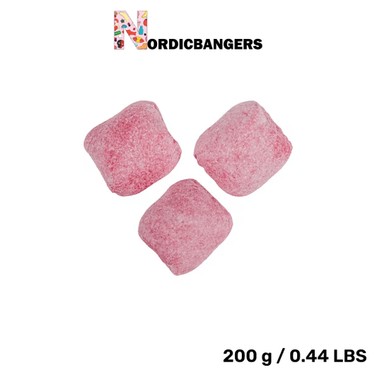 Swedish Candy - Grahn's Jordgubbs Klumpar / Strawberry Chunks - Nordicbangers
